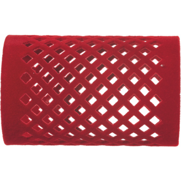 Efalock Flocked Curler, wałki metalowe flokowane 65mm-40mm czerwone 12szt., ref. 14100830