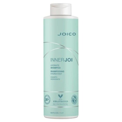 Joico InnerJoi Hydration Shampoo, wegański nawilżający szampon, 1000ml