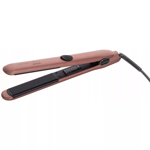 Gamma Piu Keratin Glory, prostownica do włosów, różowa