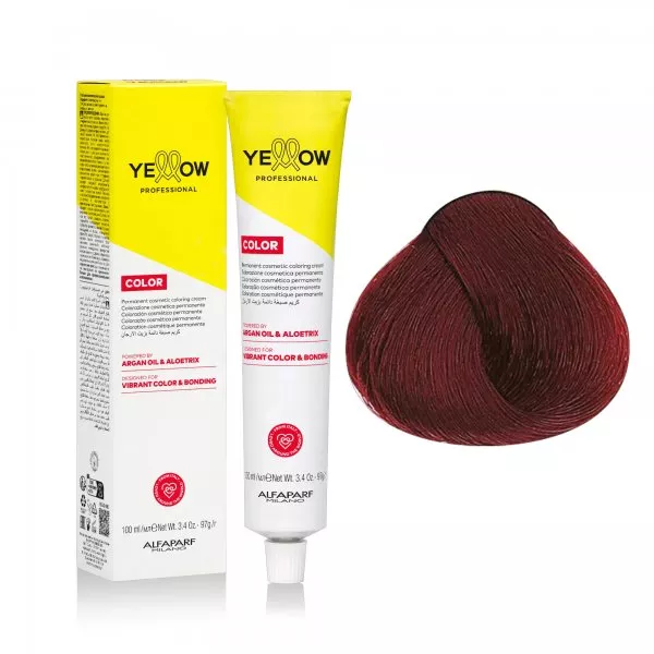 Yellow Professional Color Permanent, farba do włosów, 5.66S, 100ml