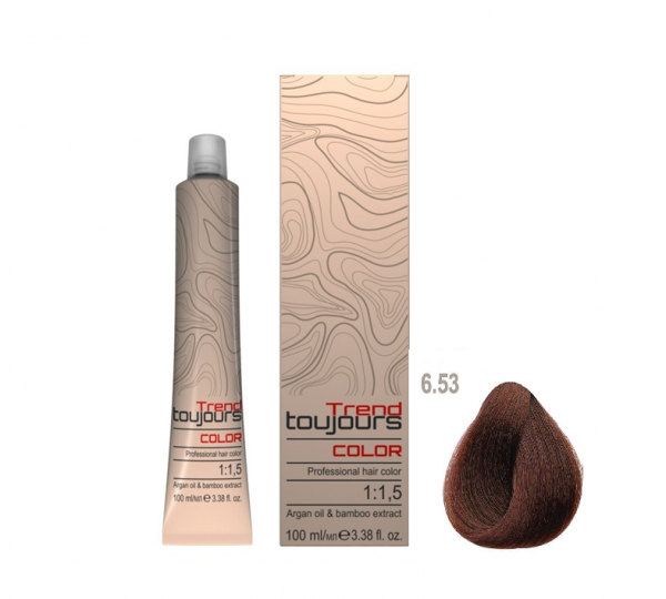 Trend Toujours Professional Color Care, farba do włosów, 6.53, 100ml