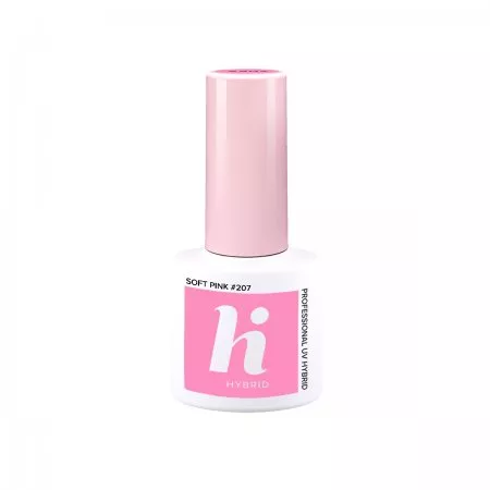 hi hybrid, lakier hybrydowy, 5ml, #207 Soft Pink