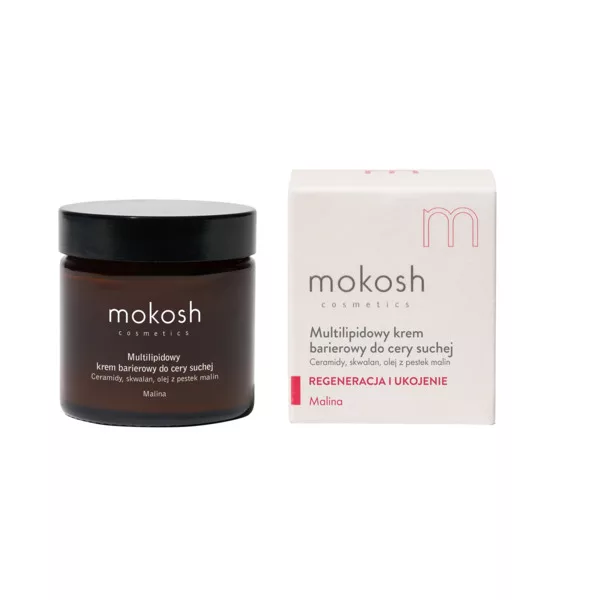 Mokosh Malina, multilipidowy krem barierowy do cery suchej, 60ml