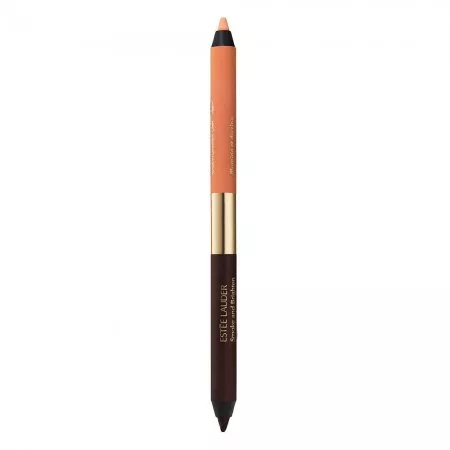 Estée Lauder Smoke And Brighten Kajal Eyeliner Duo kremowa kredka do oczu 2w1 Bordeaux/Ivory 0,5g