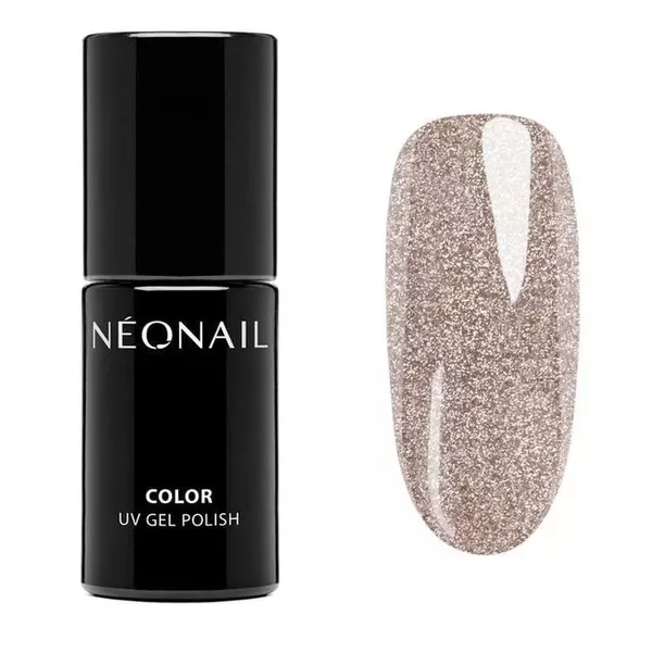 Neonail, lakier hybrydowy, Snowlit Gold, 7.2ml