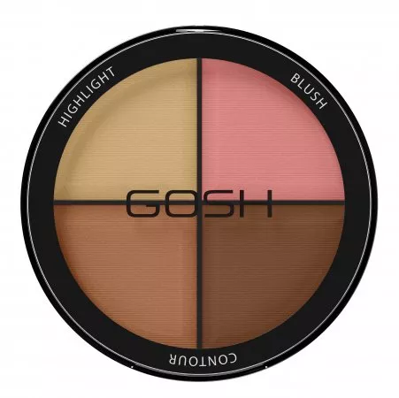 Gosh, Contour'n Strobe Kit, paleta do konturowania twarzy, 15g, 002 Medium