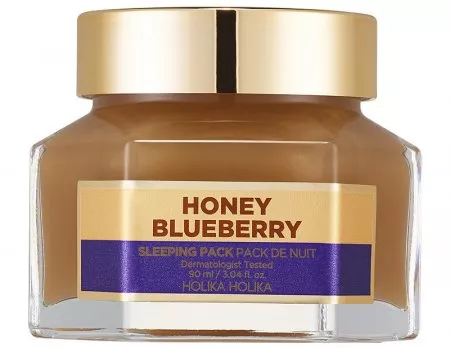 Holika Holika Honey Sleeping Pack, miodowa maseczka na noc z jagodami, 90ml