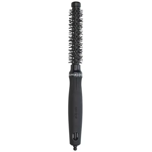 Olivia Garden Expert Blowout Shine, ceramiczna szczotka do włosów, Black 15mm