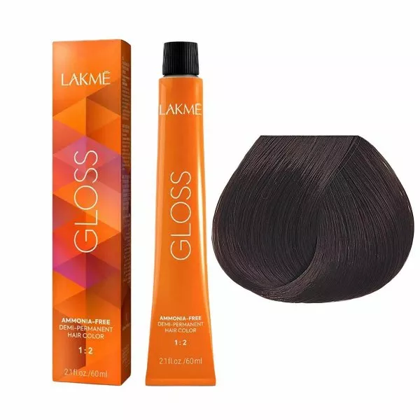 Lakme Gloss, farba do koloryzacji ton w ton, 4/60, 60ml