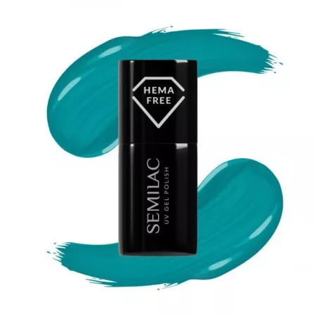 Semilac 443 Spooky Blue, lakier hybrydowy, 7ml