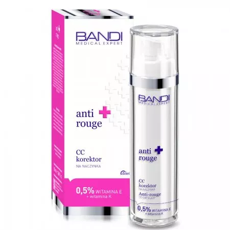 Bandi Medical Expert, Anti Rouge, CC krem-korektor na naczynka, 50ml