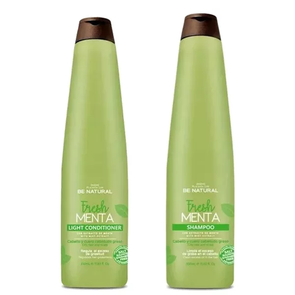 Placenta Life Fresh Mint, zestaw do włosów przetłuszczających się, szampon + odżywka