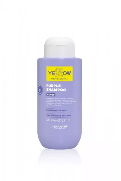 Yellow Professional Silver, szampon odświeżający do włosów blond, farbowanych oraz siwych, 500ml