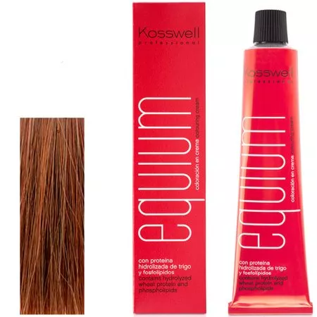 Kosswell Equium 8.4, Profesjonalna farba do włosów, Jasny miedziany blond, 60ml