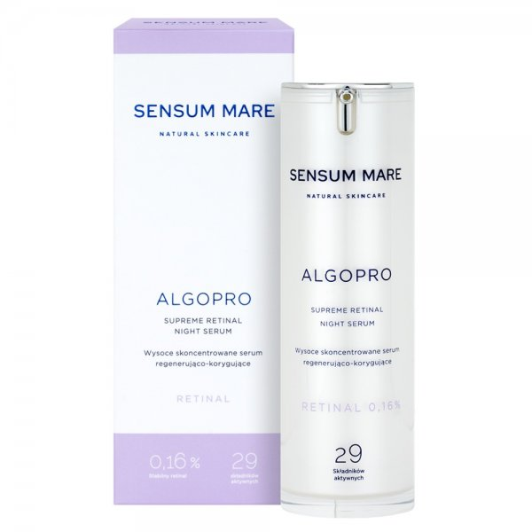 Sensum Mare Algopro wysoce skoncentrowane serum regenerująco-korygujące z 0.16% retinalem 30ml