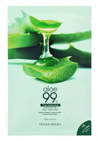 Holika Holika Aloe Soothing Jelly Mask, nawilżająca maska do twarzy w płachcie