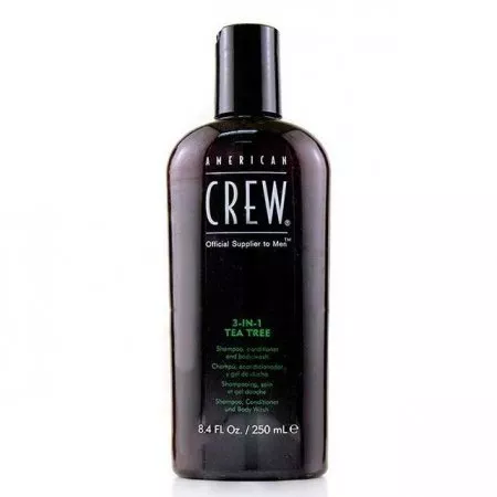 American Crew Tea Tree, 3w1 szampon + odżywka + żel do kąpieli, 250ml