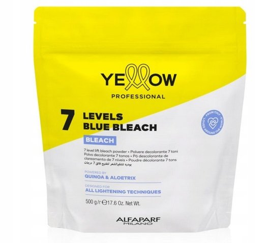 Yellow Professional Bleach, puder rozjaśniający do 7 tonów, 500g