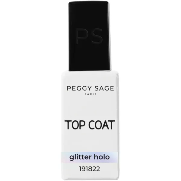 Peggy Sage, top hybrydowy, glitter holo, 11ml