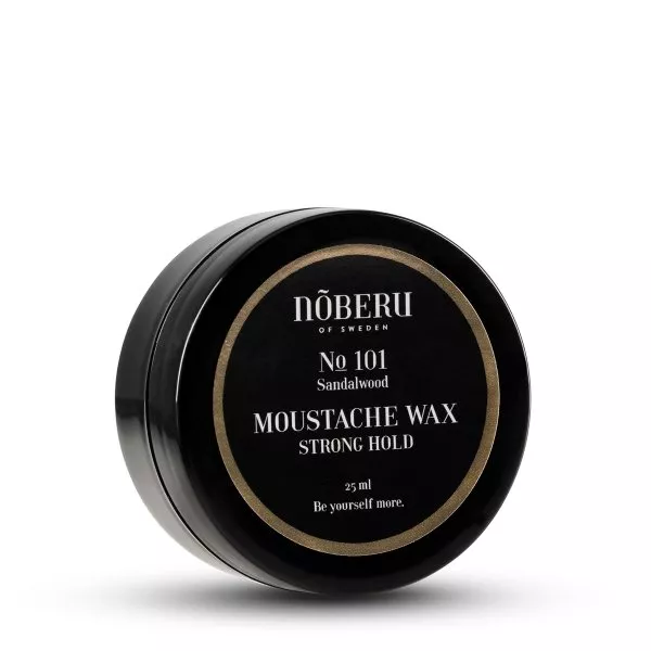 Noberu No.101 Moustache Wax Strong Hold, mocny wosk do wąsów, Sandalwood, 25ml