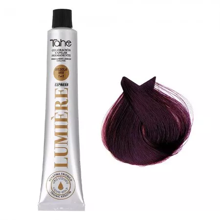 Tahe Lumiere Express, farba do włosów z keratyną i olejkiem arganowym, koloryzacja trwała, 4.5, 100ml