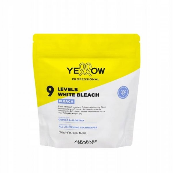 Yellow Professional Bleach, puder rozjaśniający do 9 tonów, 500g
