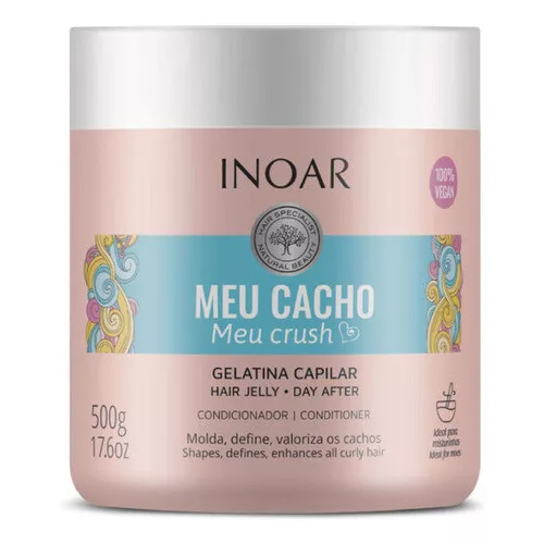 INOAR Meu Cacho Meu Crush, maska do włosów falowanych, kręconych i kędzierzawych, 500ml