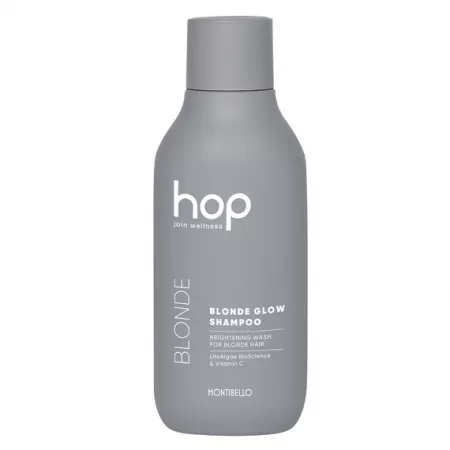 Montibello Hop, szampon rozświetlający neutralizujący refleksy do włosów blond i rozjaśnianych, Blonde Glow, 300ml