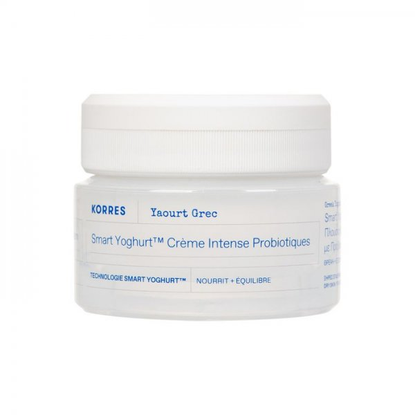 Korres Greek Yoghurt, intensywnie odżywczy krem do twarzy z technologią smart, 40ml