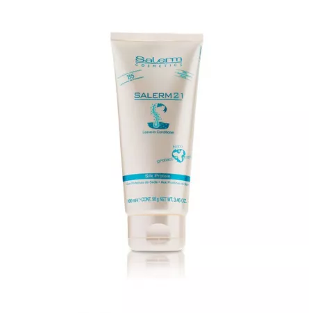Salerm 21, regenerująca odżywka do włosów z proteinami jedwabiu bez spłukiwania, 100ml