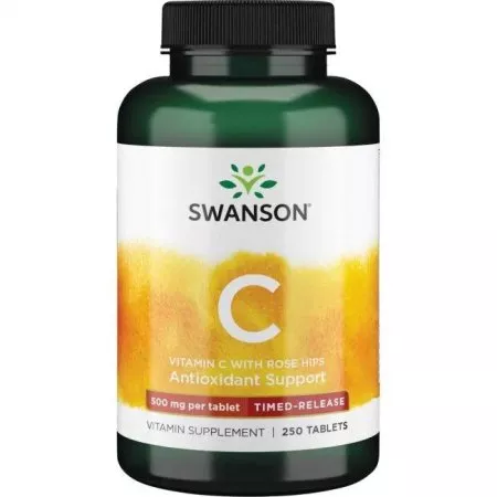 Swanson Witamina C500 z RH przed. dział 250