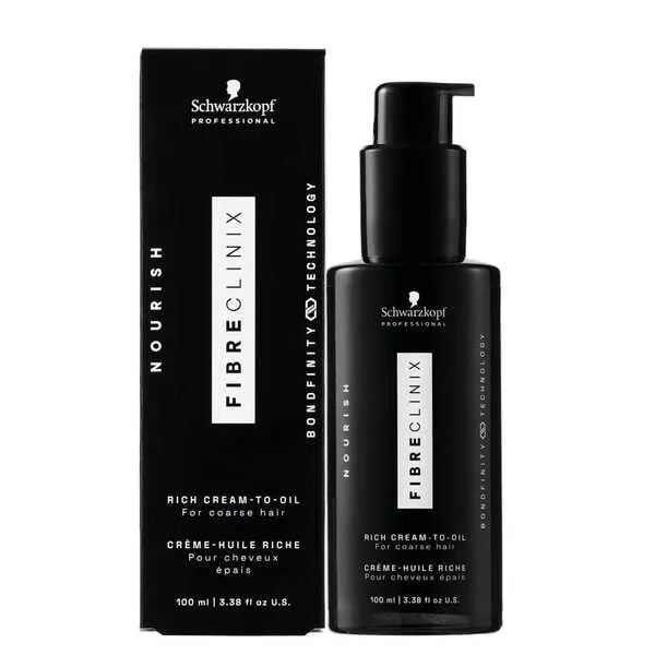 Schwarzkopf Fibre Clinix Bondfinity Rich Cream-To-Oil, intensywny olejek w kremie, 100ml
