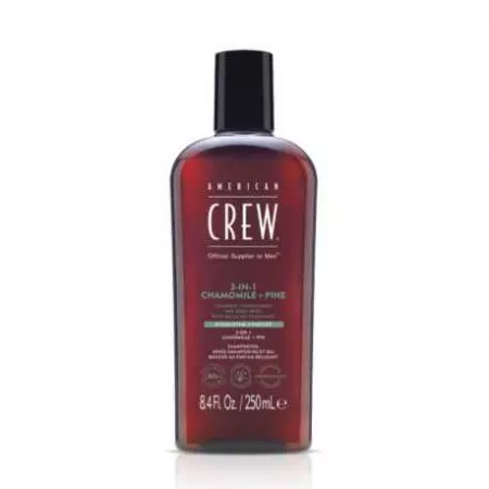 American Crew 3w1 Chamomile&Pine, szampon, odżywka i żel pod prysznic w jednym, 250ml