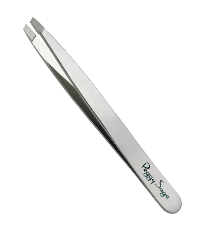 Peggy Sage, pęseta do depilacji, srebrny