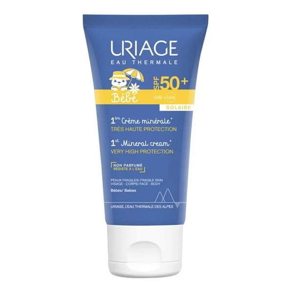 Uriage Bebe 1st Mineral Cream mineralny krem przeciwsłoneczny dla dzieci SPF50+ 50ml