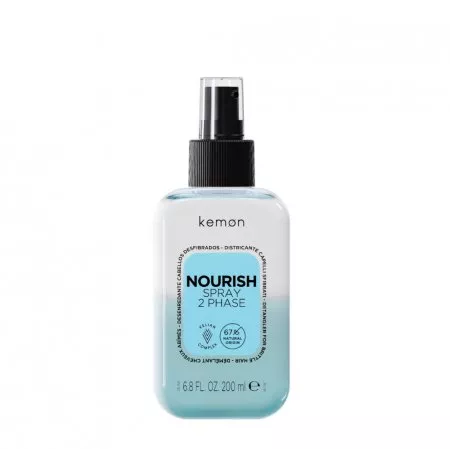 Kemon Nourish, spray dwufazowy do włosów zniszczonych, 200ml