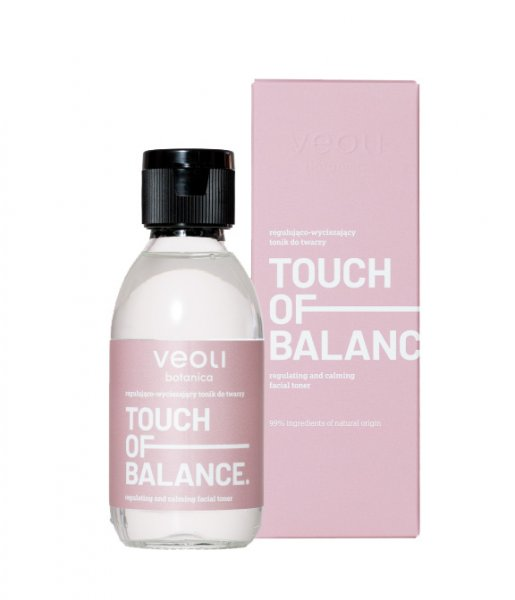 Veoli Botanica Touch of Balance, regulująco-wyciszający tonik do twarzy, 150ml