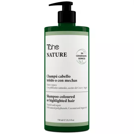 Tahe Nature, Coloured Hair, szampon z polifenolami do włosów farbowanych, 750ml