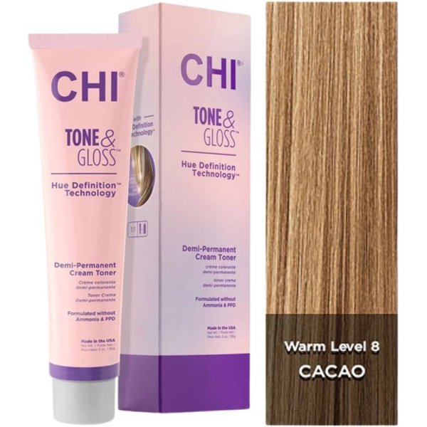 CHI Tone & Gloss, toner do włosów, Cacao, 85g