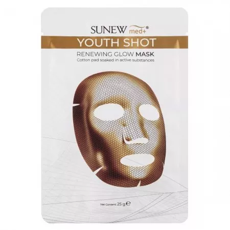 SunewMed+ Youth Shot Renewing Glow Mask rozświetlająca maska w płachcie 25g