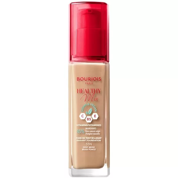 Bourjois Healthy Mix Clean wegański podkład rozświetlający 55 Deep Beige 30ml