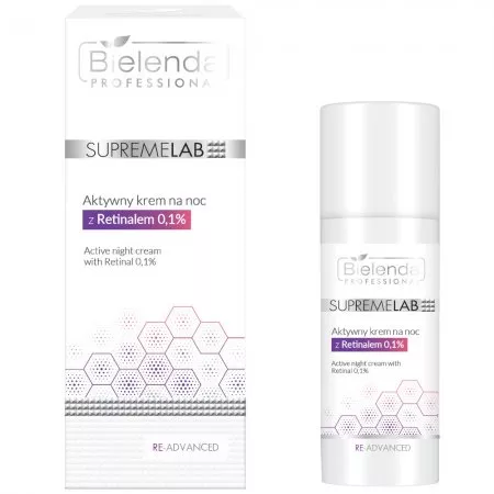 Bielenda Professional Supremelab, Re-Advanced, aktywny krem na noc z retinalem, 50ml