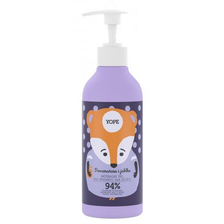 Yope, żel pod prysznic dla dzieci Pomarańcza i Jabłko, 400ml