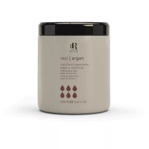 RR Line Argan Star, maska regenerująca z olejkiem arganowym i keratyną, 1000ml