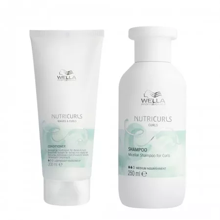 Wella Nutricurls, zestaw do włosów kręconych, szampon + odżywka
