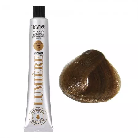 Tahe Lumiere Express, farba do włosów z keratyną i olejkiem arganowym, koloryzacja trwała, 7.33S, 100ml