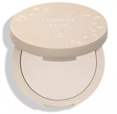 Lumene Blur, Długotrwały puder SPF 15, Blur 0, 10g