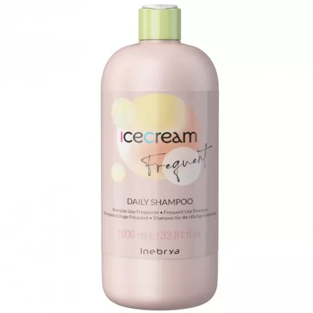 Inebrya Ice Cream Frequent Daily, regenerujący szampon do włosów do częstego stosowania, 1000ml