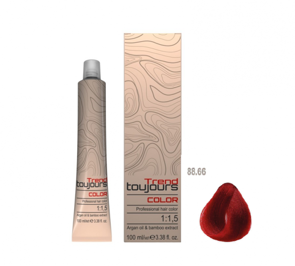 Trend Toujours Professional Color Care, farba do włosów, 88.66, 100ml