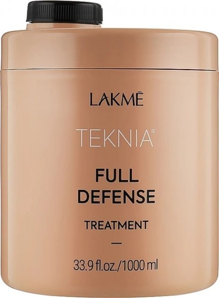 Lakme Teknia Full Defense, maska ochronna do włosów farbowanych i uwrażliwionych, 1000ml